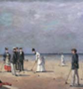 Partie de croquet -  Louise Abbéma  -  Huile sur toile, 1872