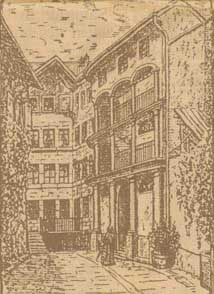 16 rue des Belles-Filles - gravure de L'Huillier